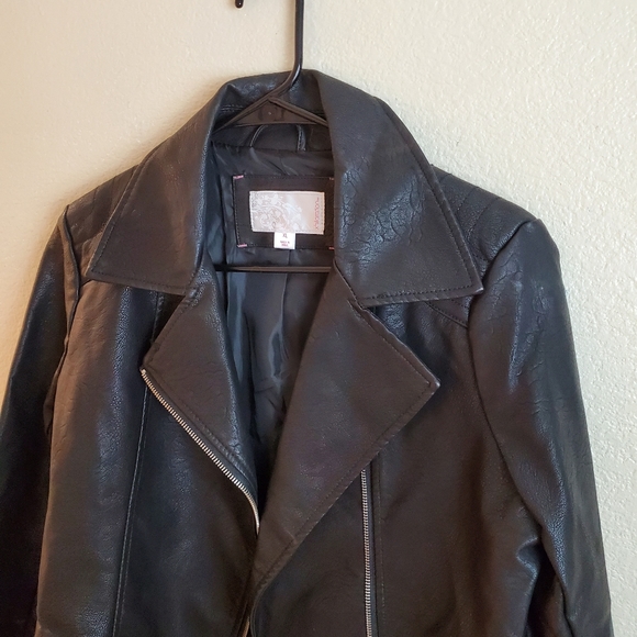 Xhilaration Jackets & Coats Xhilaration Black Faux Leather Moto